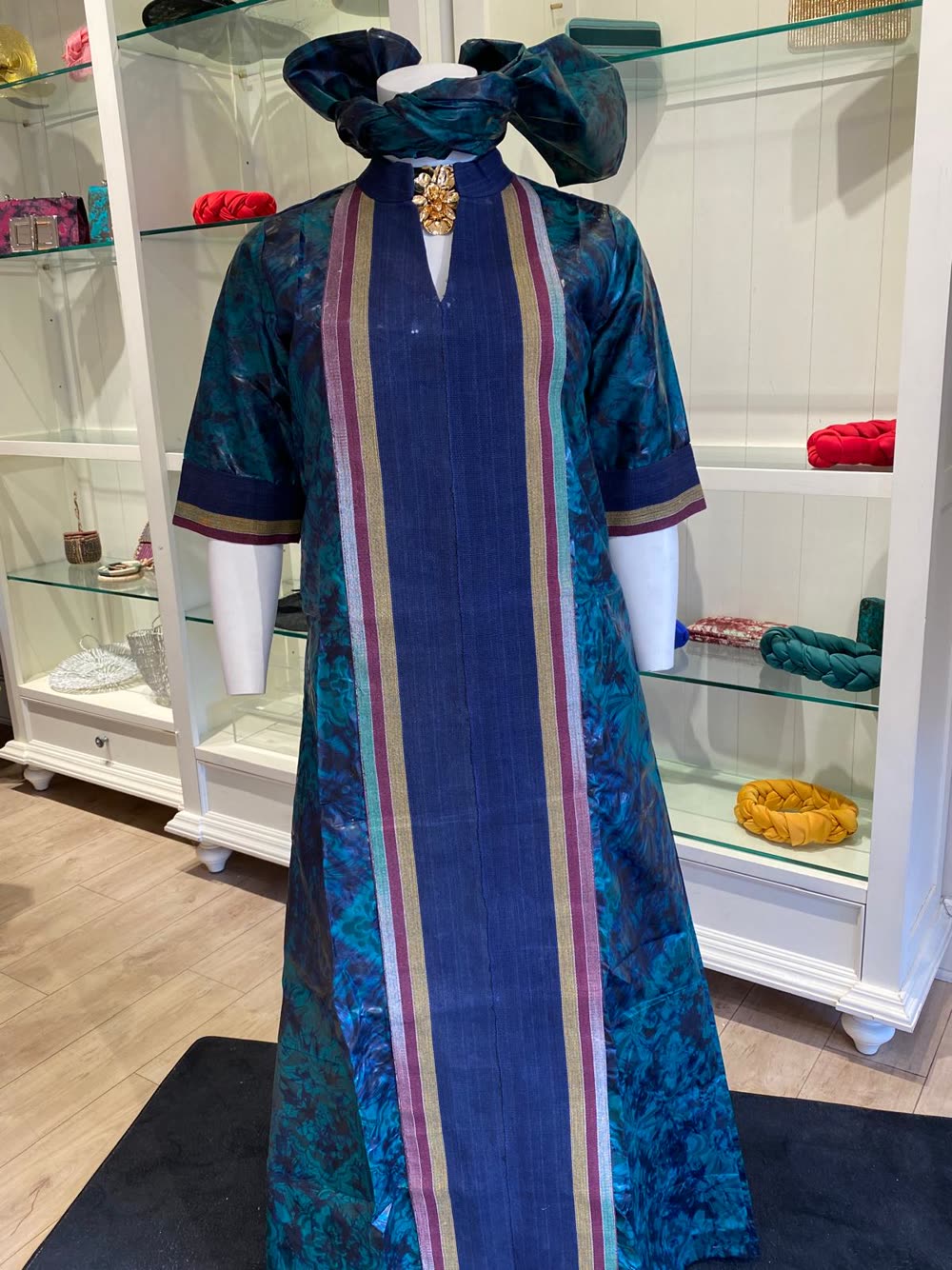 Adire indigo piece